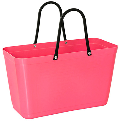 053 hinza bag large tropical pink green plastic