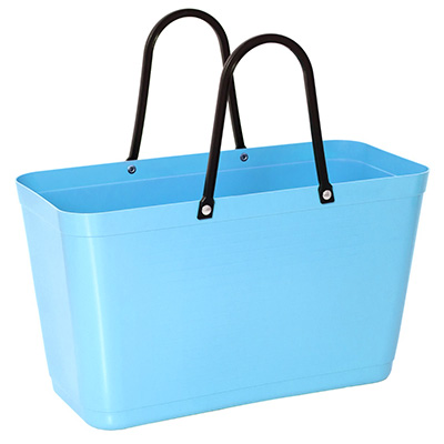 054 hinza bag large light blue green plastic