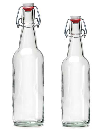Flaska 50 cl 33 cl med patentkortk