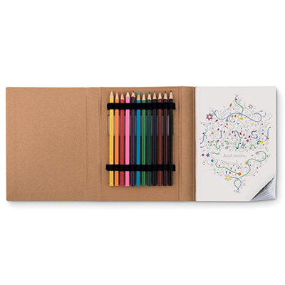 colorbook och pennor