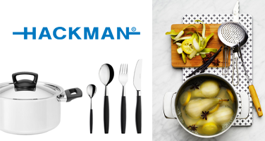 Hackman bestick och matlagningskärl