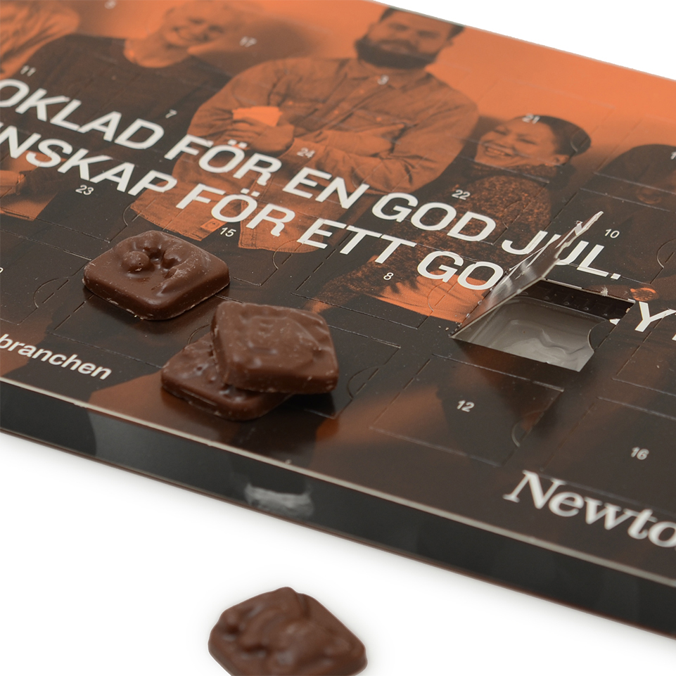 Newton chokladkalender detalj 1