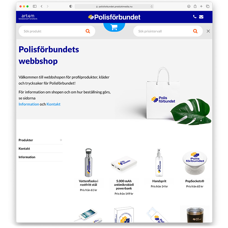 polisforbundet webbshop