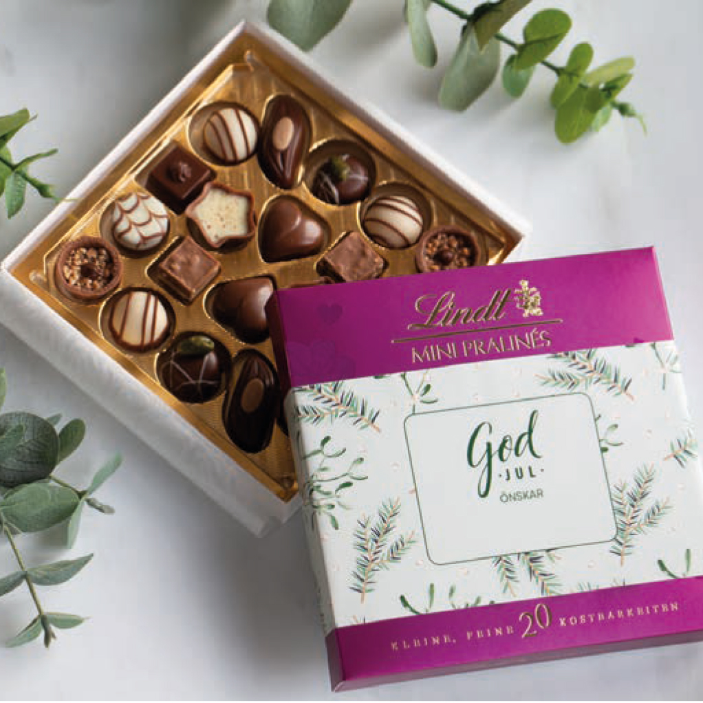 7289 Lindt minipraliner choklad jul