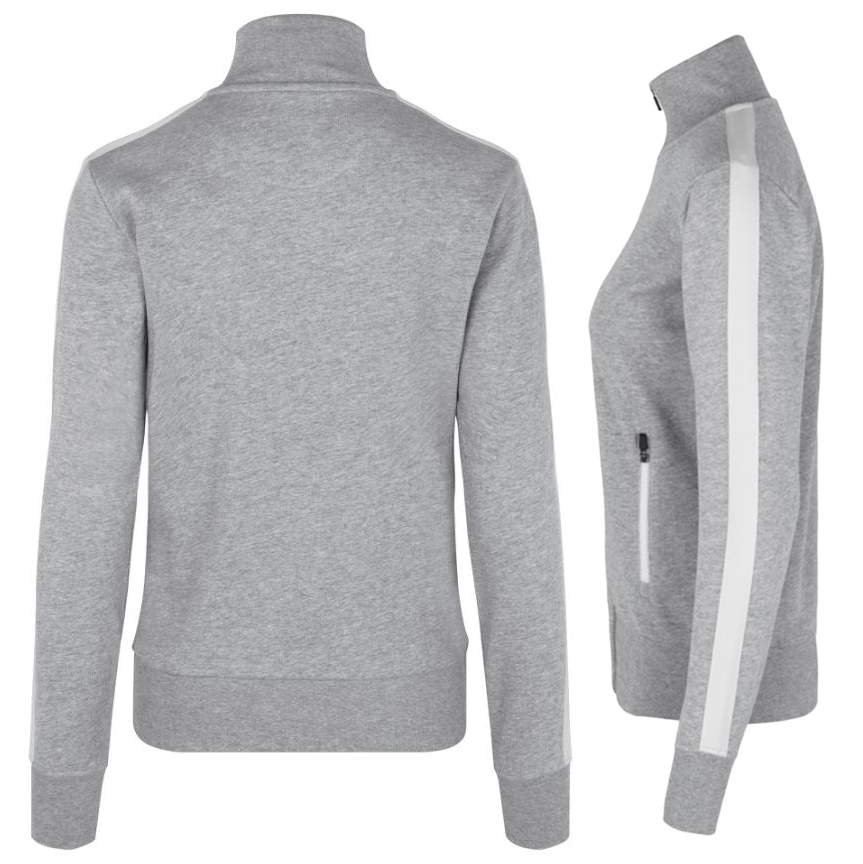Cardigan kontrastrand gra