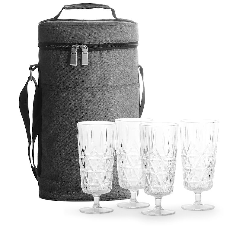 Picknick kit kylvaska glas gra