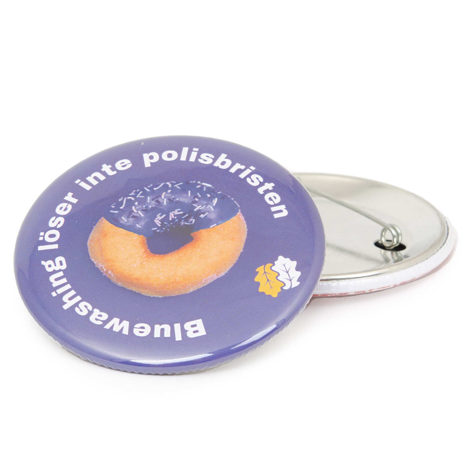 Polisforbundet bluewashing button badge