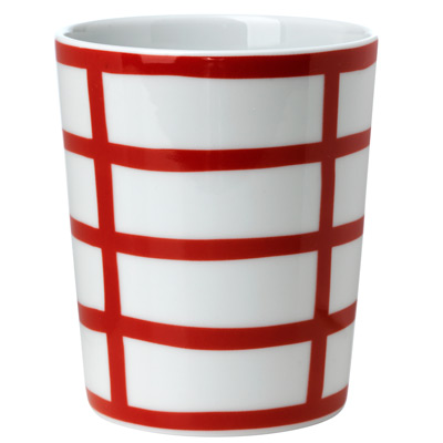 Rorstrand 10gruppen Square red mug