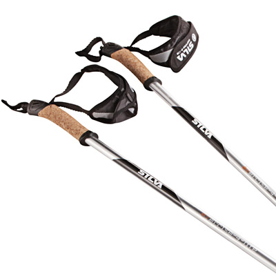 SILVA walking poles adjustable close