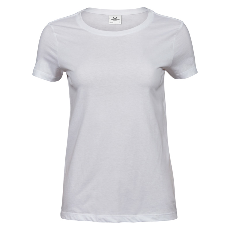 TeeJays luxury tee dam white