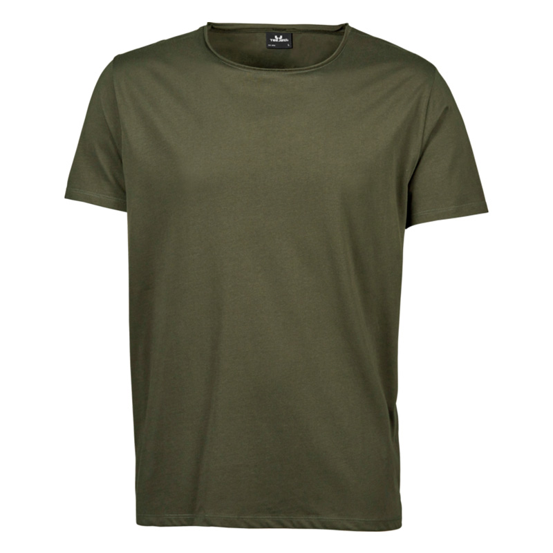 TeeJays rawedge tee herr olive