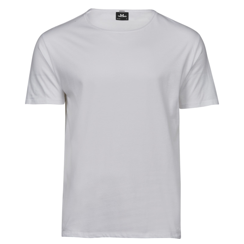 TeeJays rawedge tee herr white