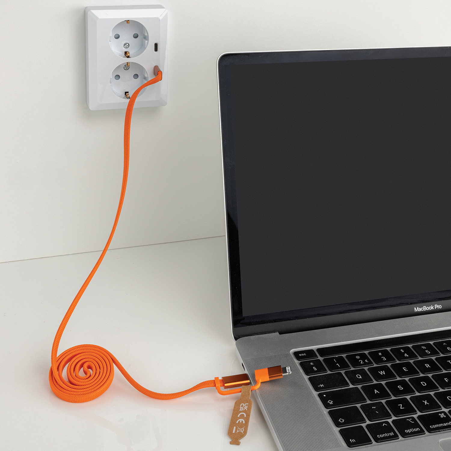 arc magnetisk laddningskabel 60W orange miljo
