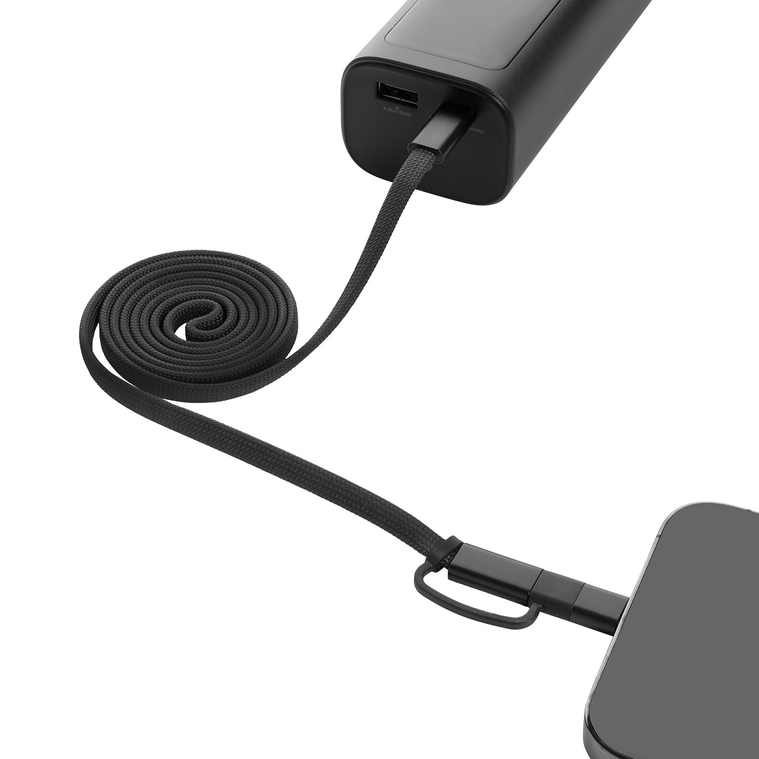 arc magnetisk laddningskabel 60W svart detalj