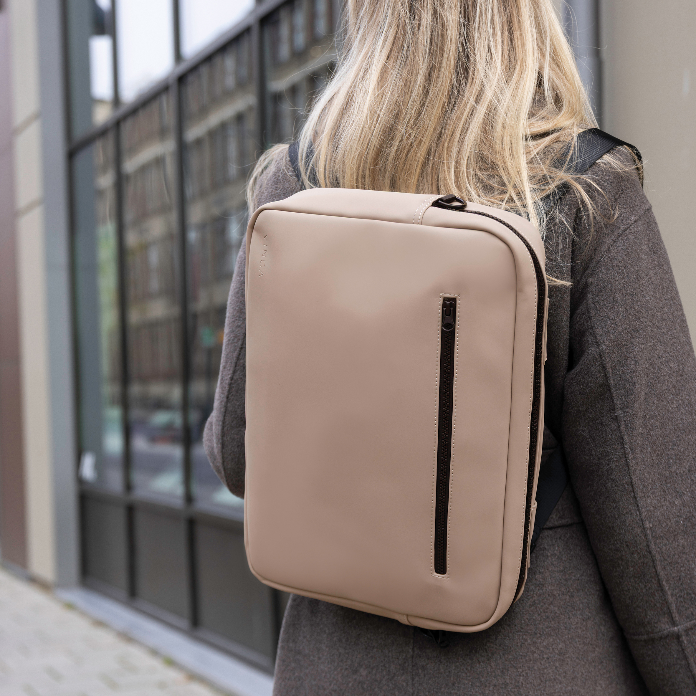 baltimore ryggsack beige miljo