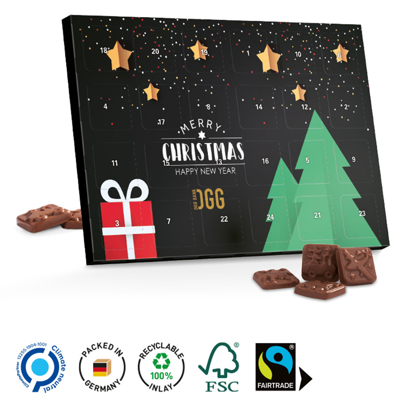 chokladkalender m tryck