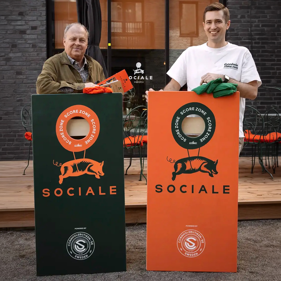 cornhole spel egen design