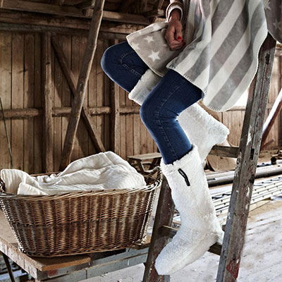 cosy socks offwhite miljo
