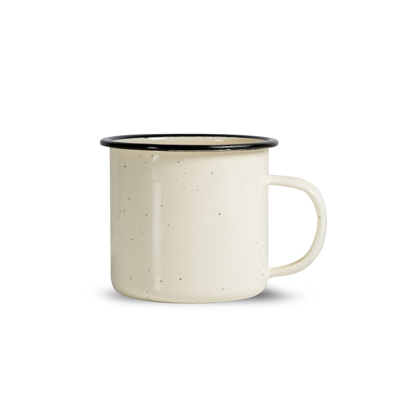 doris mugg emalj sagaform beige