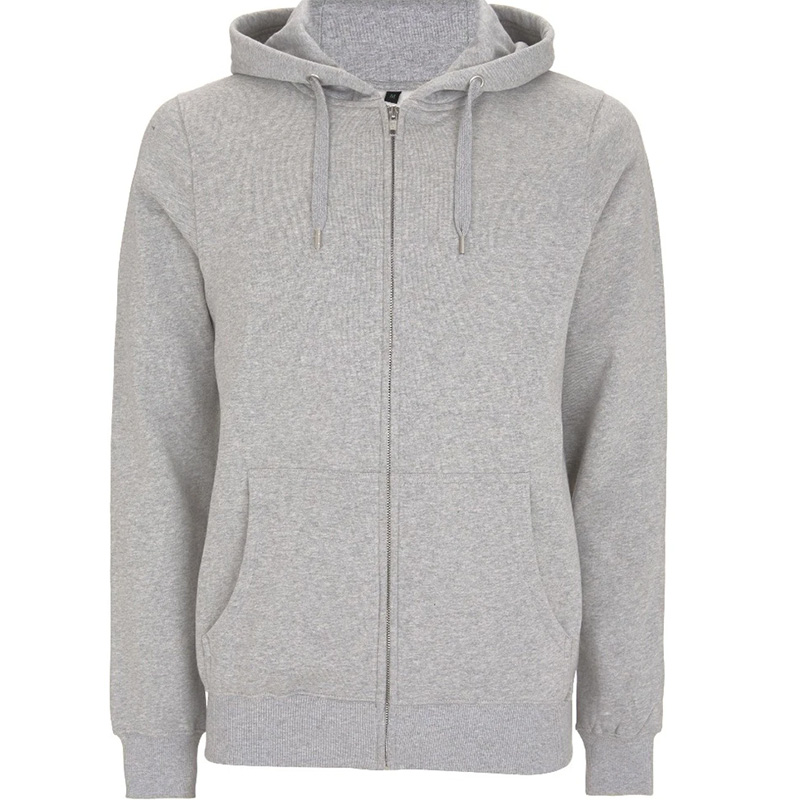 fair wear ziphood grey melange