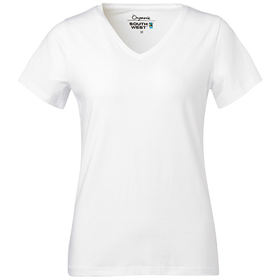 fairtrade t shirt v neck dam vit