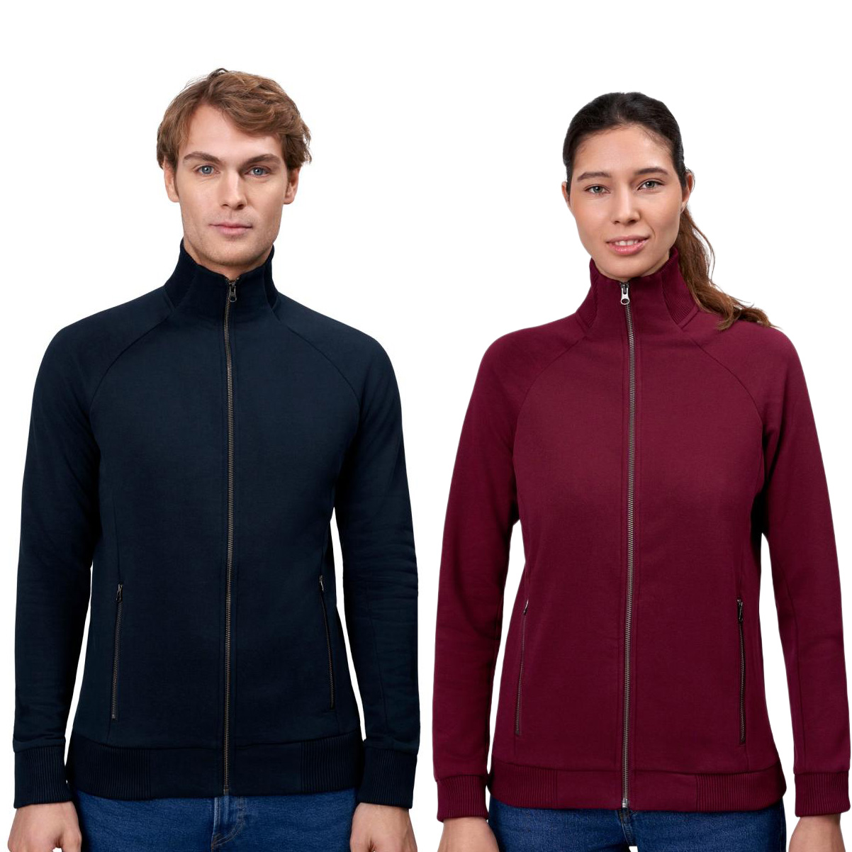 full zip sweater pose