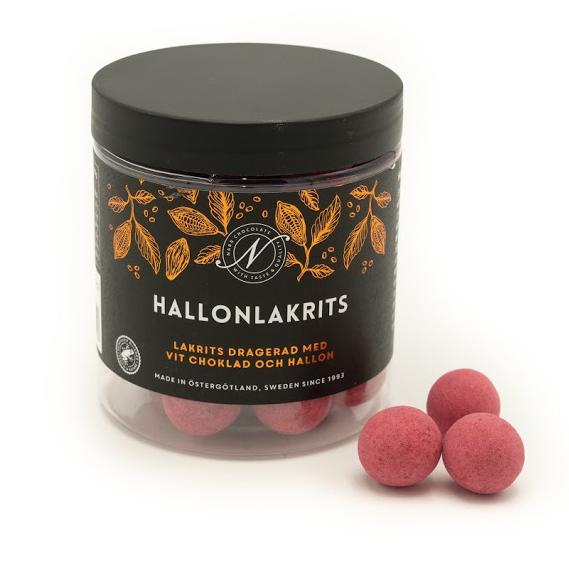 godis hallonlakrits