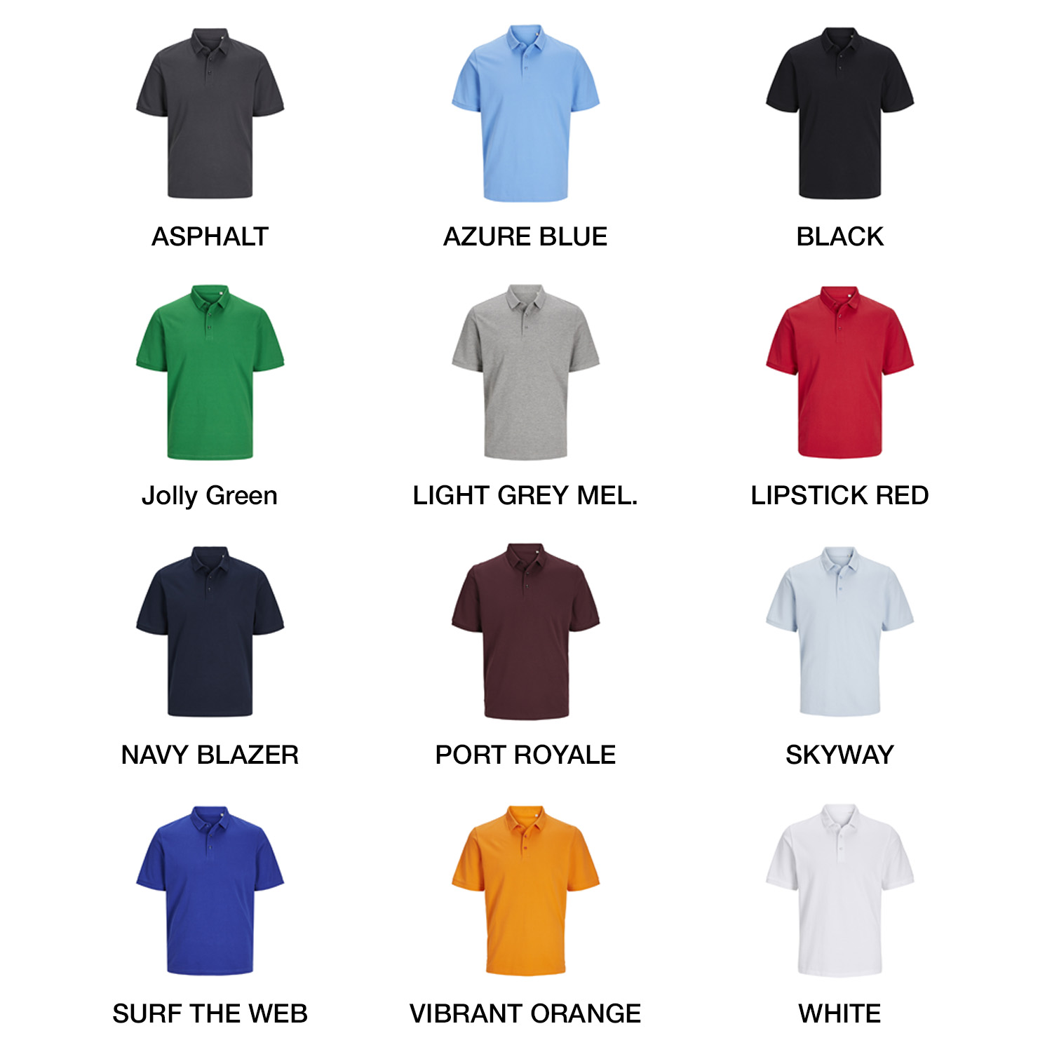 jackjones true polo colors