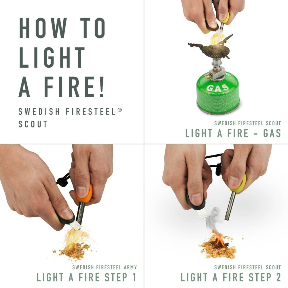 lightmyfire firesteel eldstal instruktioner