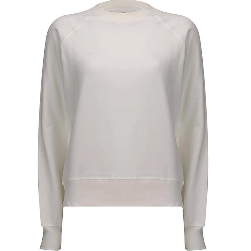 organic cotton sweatshirt dam white mist