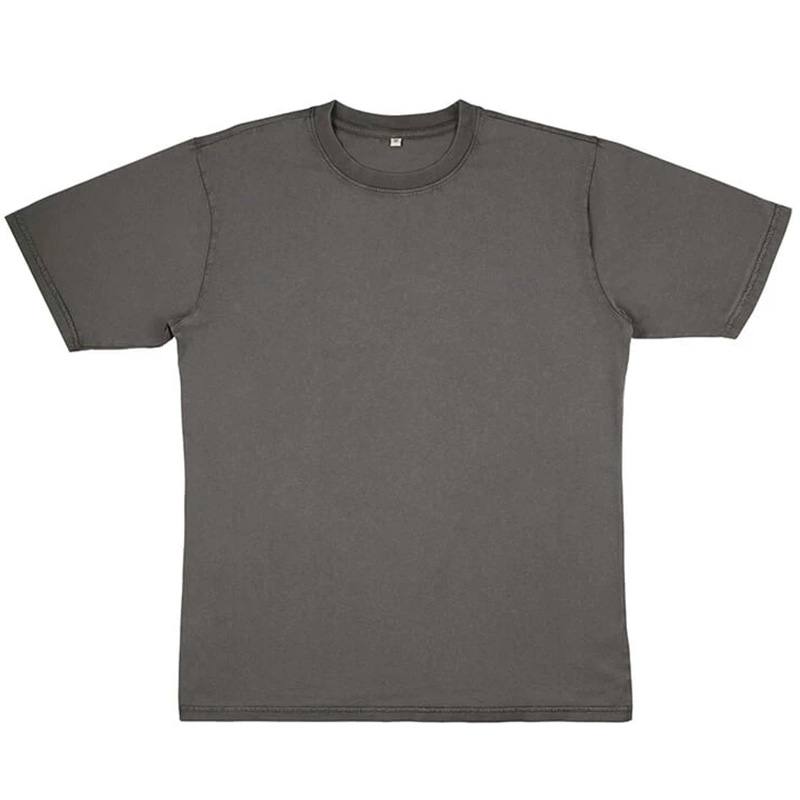 oversize organic t shirt stone wash grey