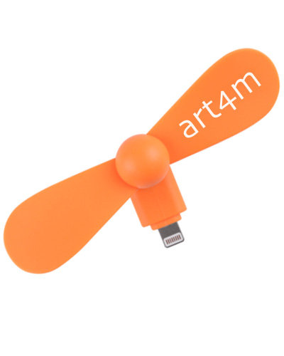 phone fan orange
