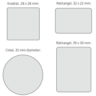 screenmate storlekar