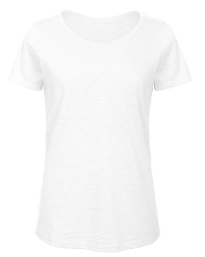 slub organic otton tee vit dam