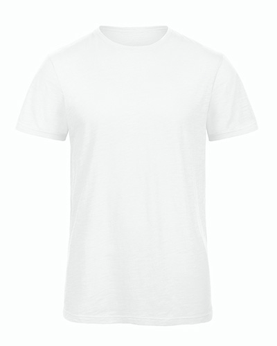 slub organic otton tee vit herr