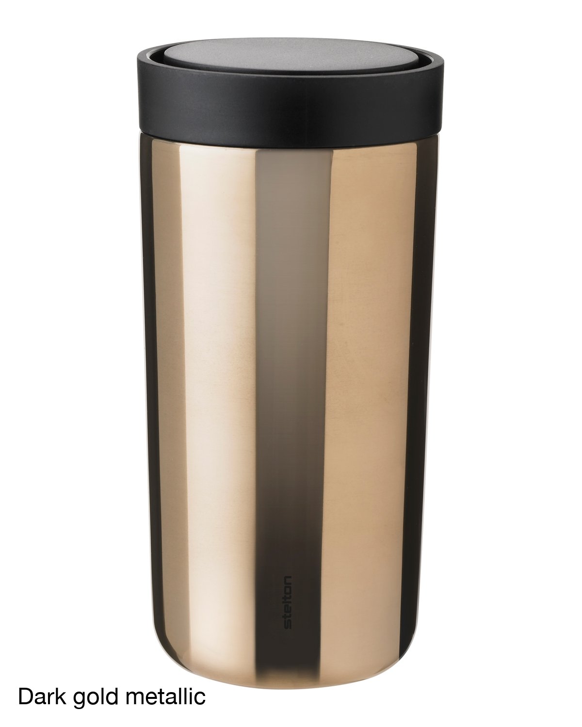 stelton to go click 400ml dark gold metallic