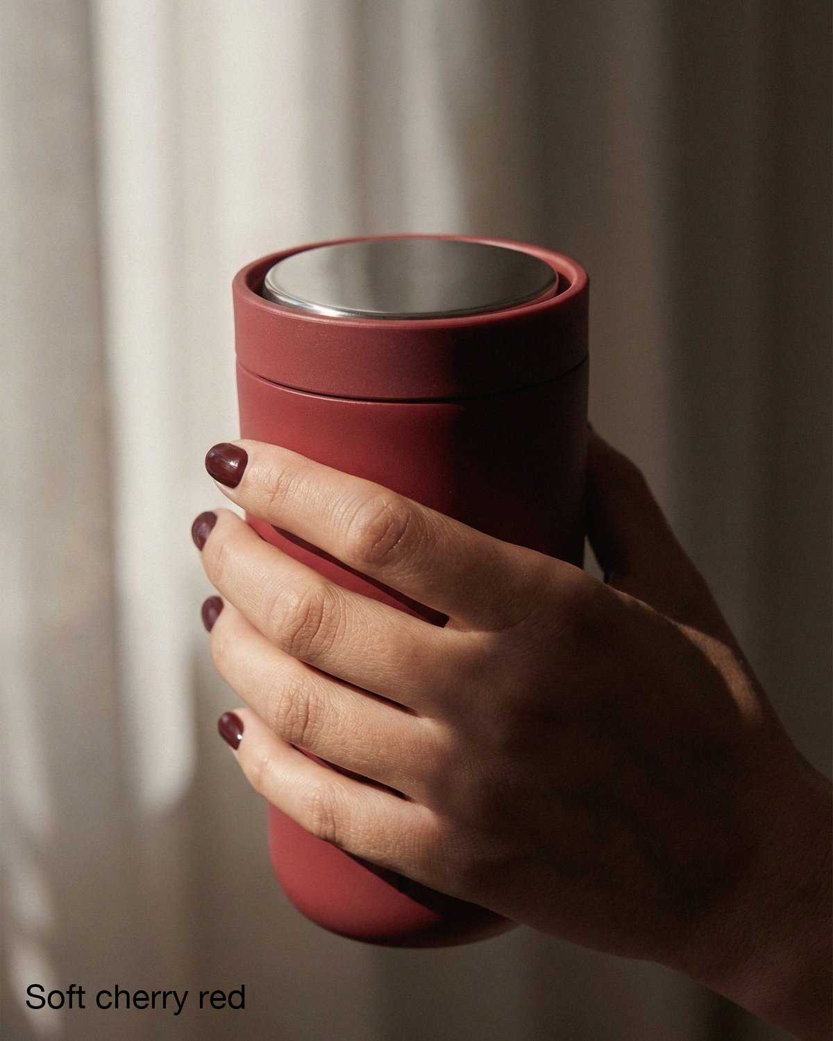 stelton to go click 400ml soft cherry red miljo
