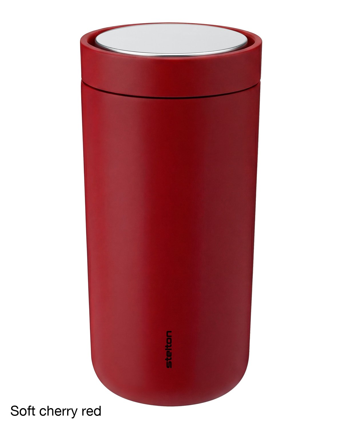 stelton to go click 400ml soft cherry red