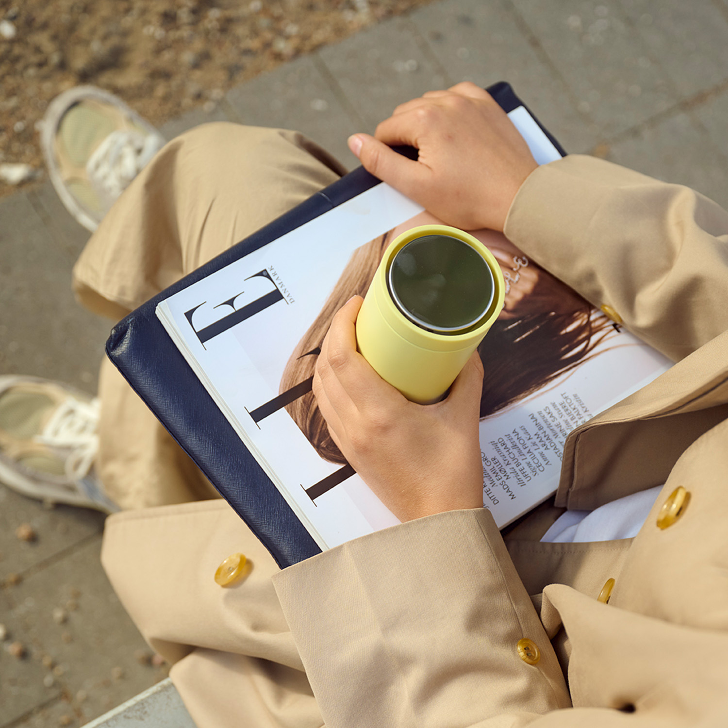stelton to go termosmugg mellow yellow