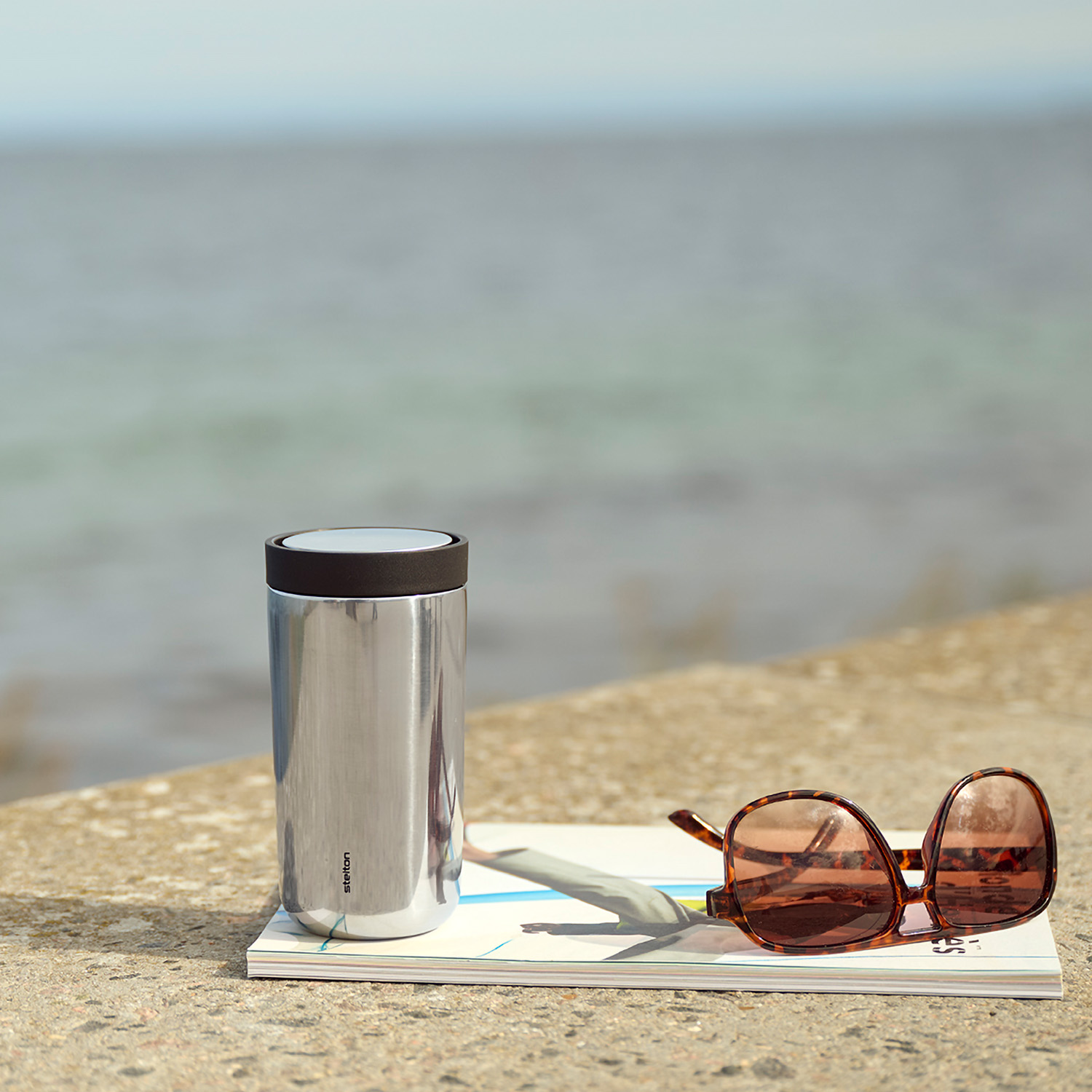 stelton to go termosmugg steel