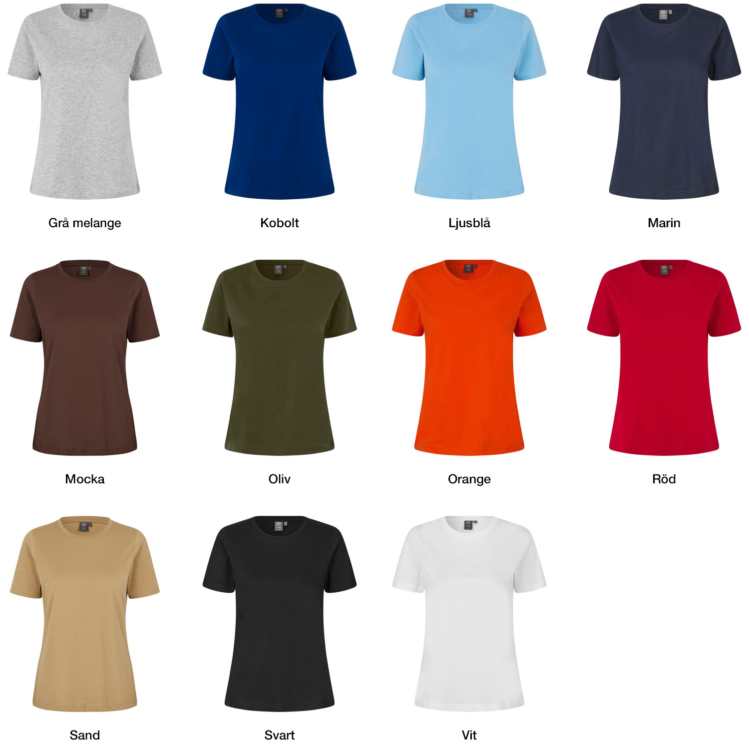 t time t shirt dam farger