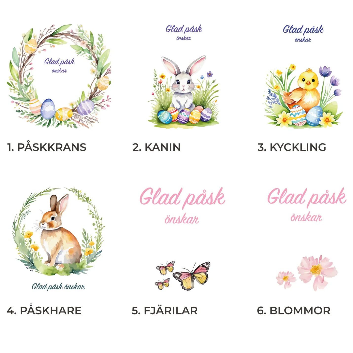 transfertryck motiv pasksack