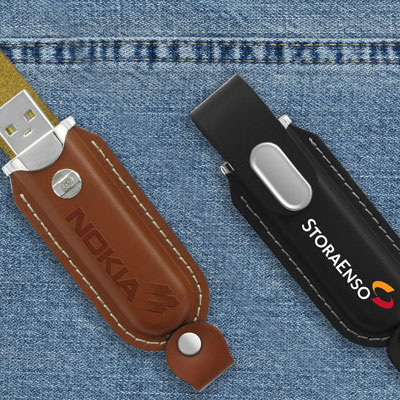 usb minne leather