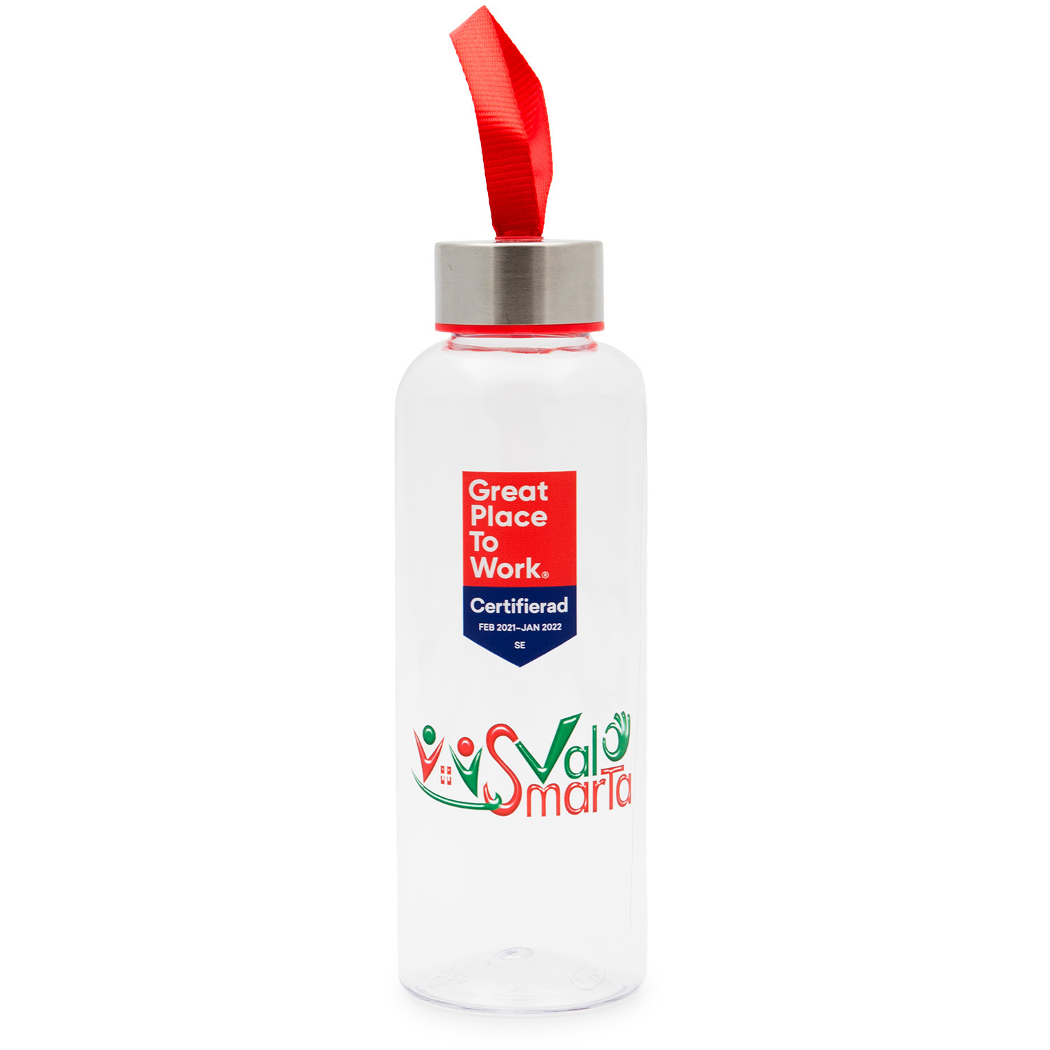 vattenflaska H2O tritan logo