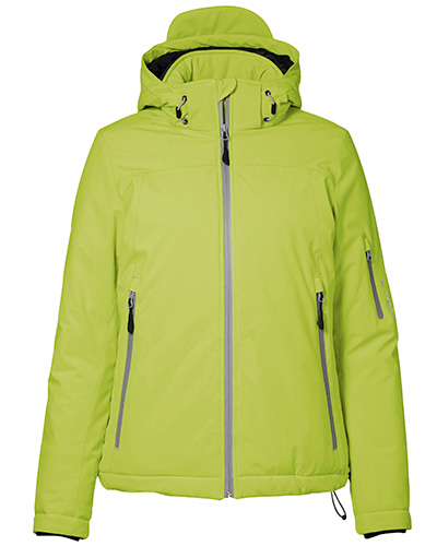 vinter softshell fram dam 0899 lime