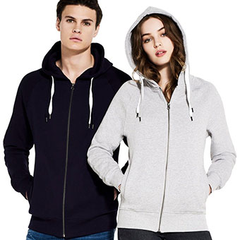 Fair Wear ziphood med dubbla snören