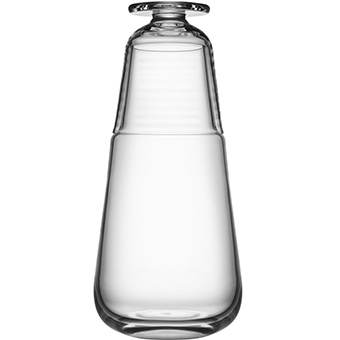 Karaff med litet glas