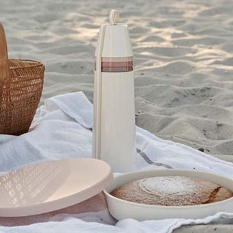 Picknickset - Termos, 4 koppar och form
