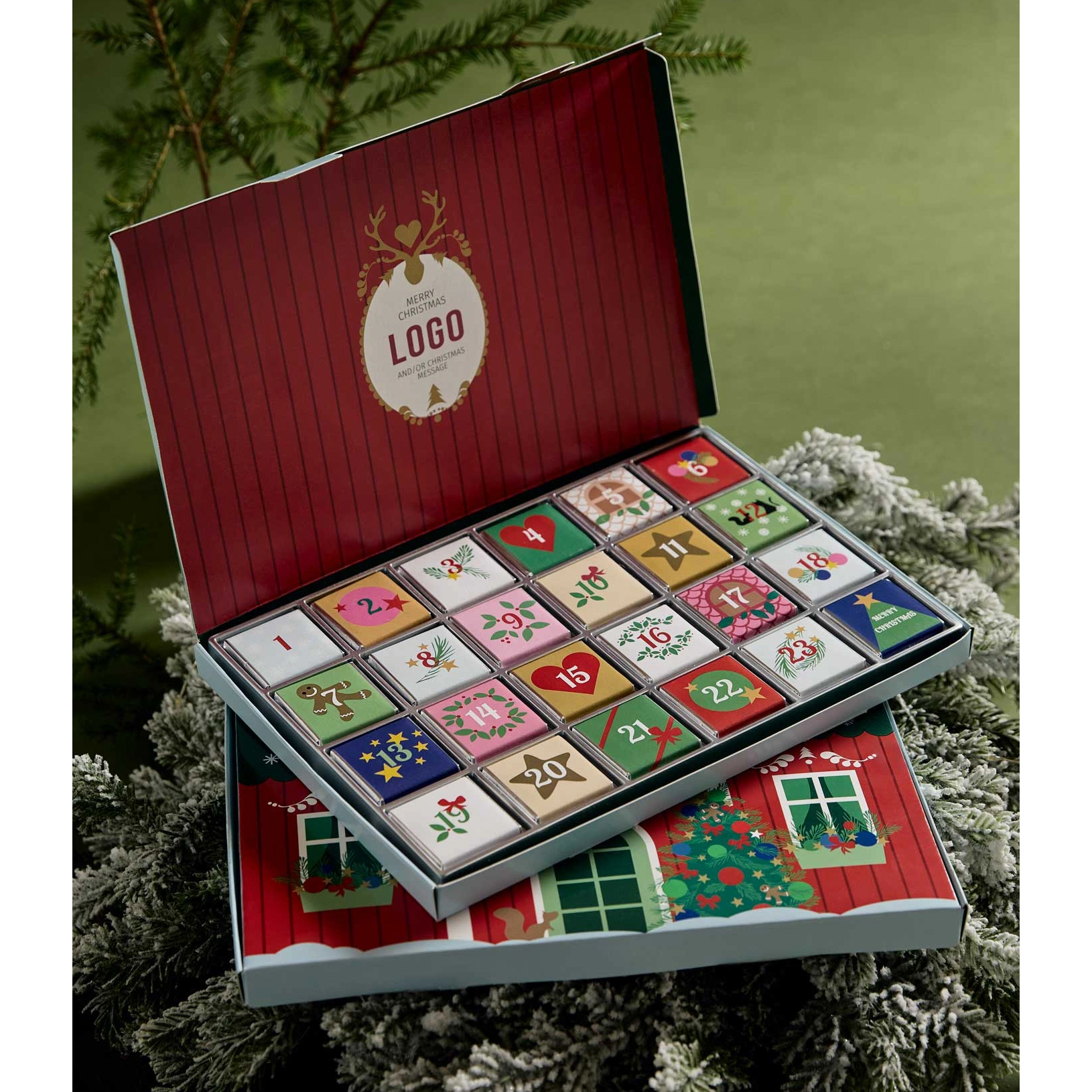 adventskalender choklad rutor