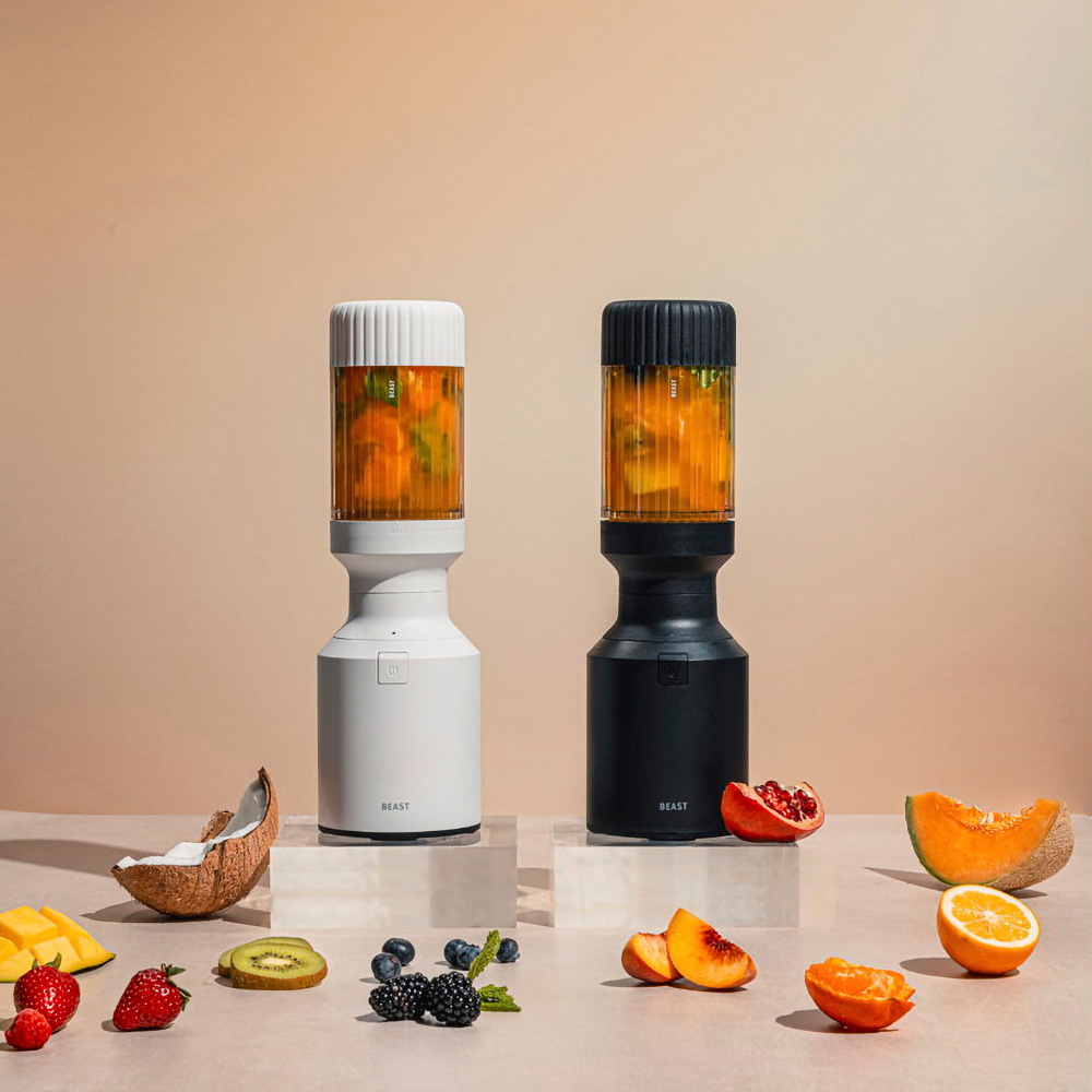 beast mighty blender white black